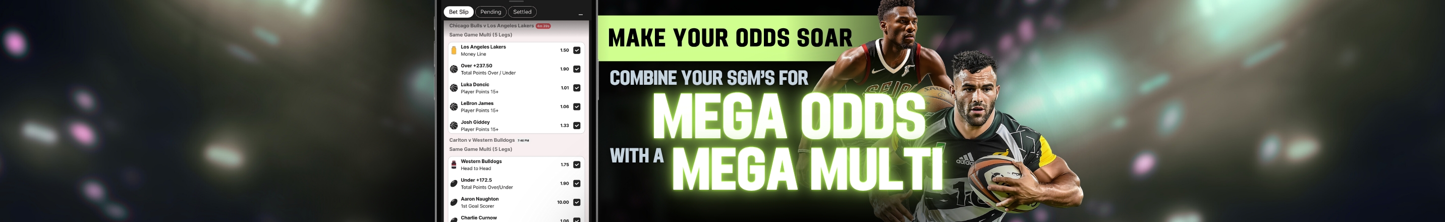 BetJet mega odds — combine your SGM's for a mega multi