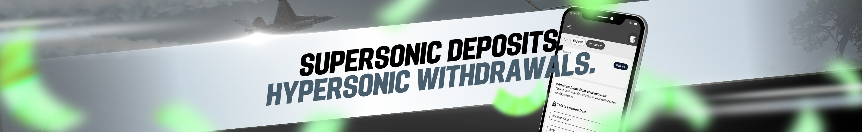 Supersonic deposits, hypersonic withdrawals at BetJet